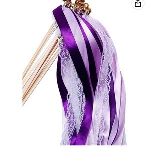 Purple lace and ribbon